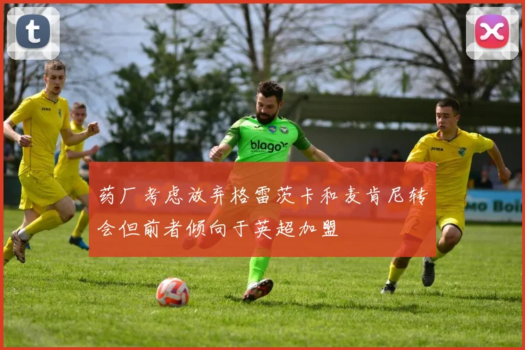 药厂考虑放弃格雷茨卡和麦肯尼转会但前者倾向于英超加盟