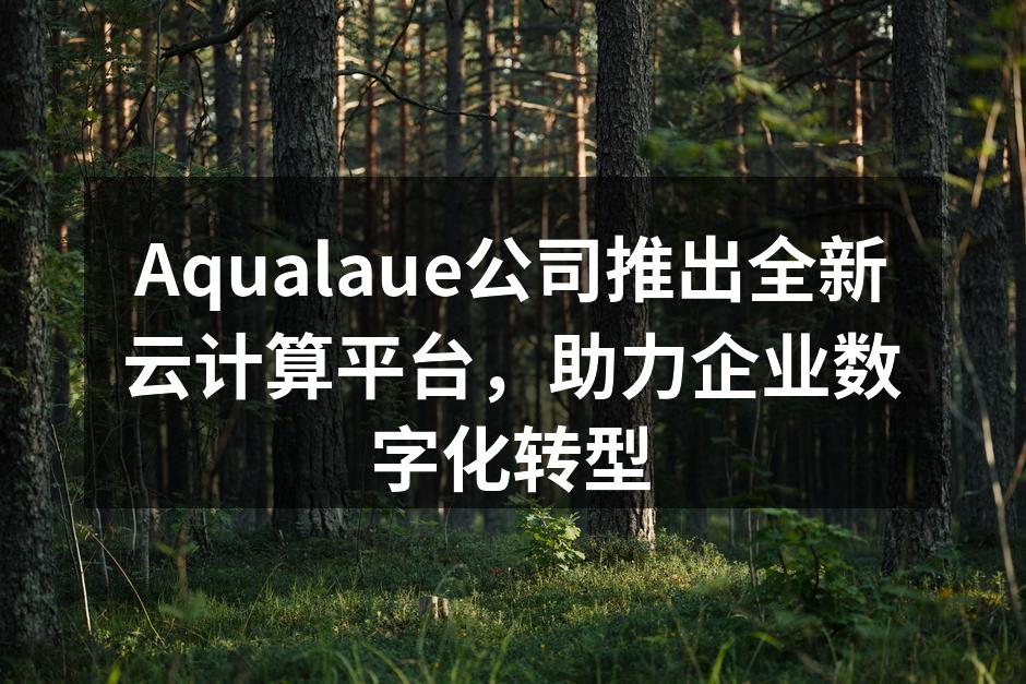Aqualaue公司推出全新云计算平台,助力企业数字化转型